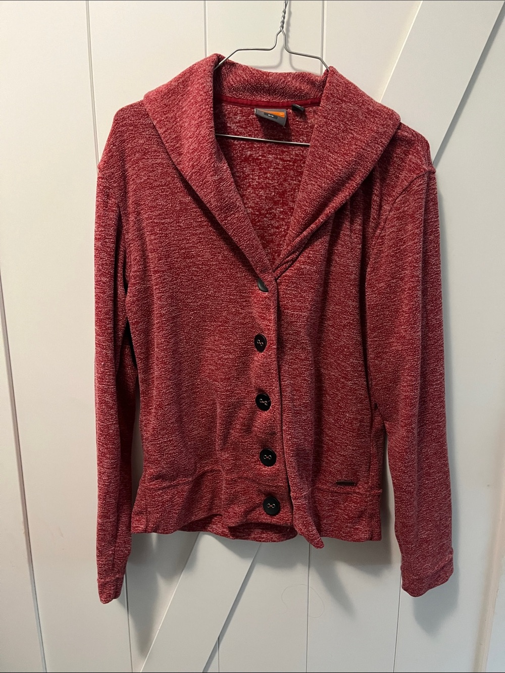 Merrell Marled Burgundy Knit Jacket